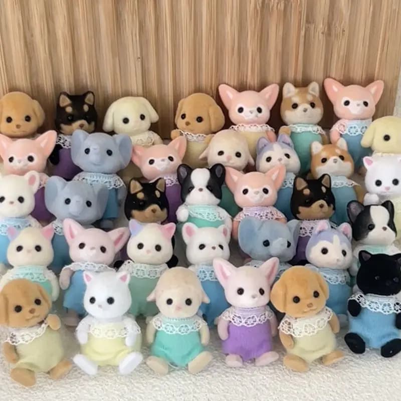 Toy for Girl Figures Anime Kids Toys for Girls Cute Kitchens Forest Family Mini Ornaments Girl Child Toy Gift Sets