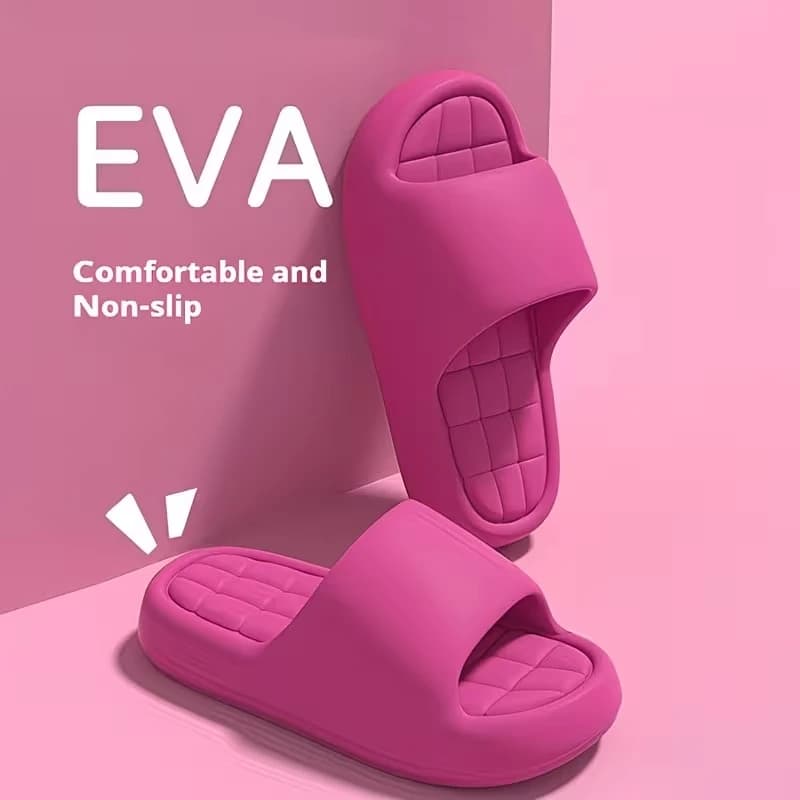 Women Summer Slippers Bathroom Shower Shoes Thick Soft Sole Non Slip House Slippers Men Fashion Lightweight Beach Sandals