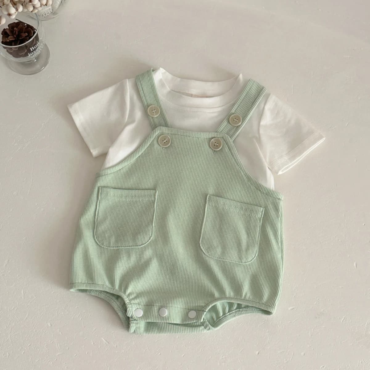 New Baby Clothes Summer Newborn Boys Girls Rompers Short-Sleeved Harness Infant Clothes Suitable for babies aged 0-18 months