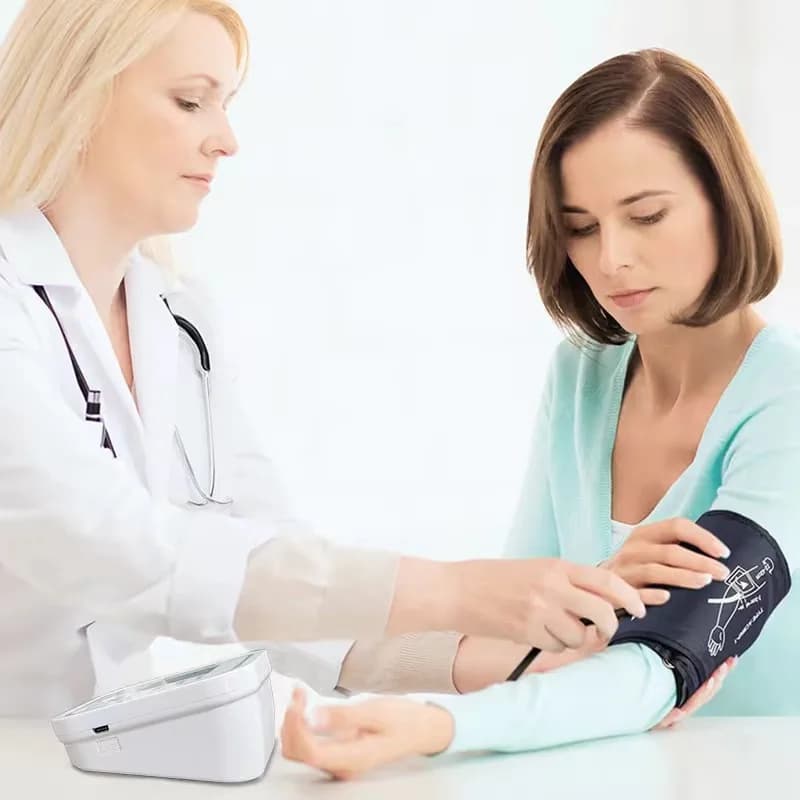 Home Blood Pressure Machine - Large Arm Cuff (22-32cm) Digital Monitor for Adults with Accurate Readings & Memory