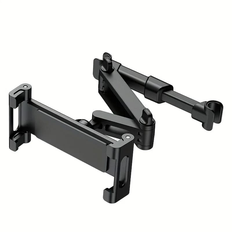 Car Tablet Holder, Headrest Mount Adjustable Stand Cradle Compatible With 5" To 12.9" Cell Phones And Tablets
