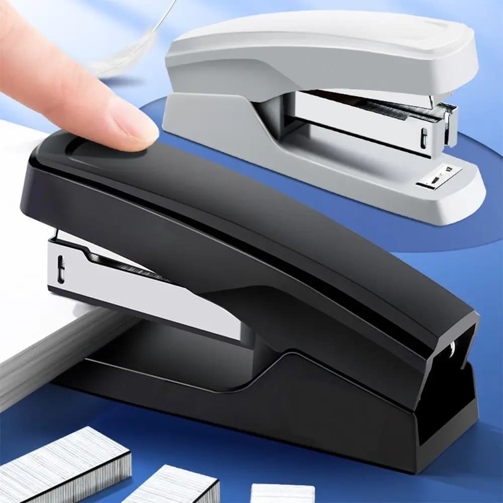 Creative Use 24/6 Staples Stapler Color Effortless Stapling Machine Labor-saving Mini Portable Long Stapler Office School
