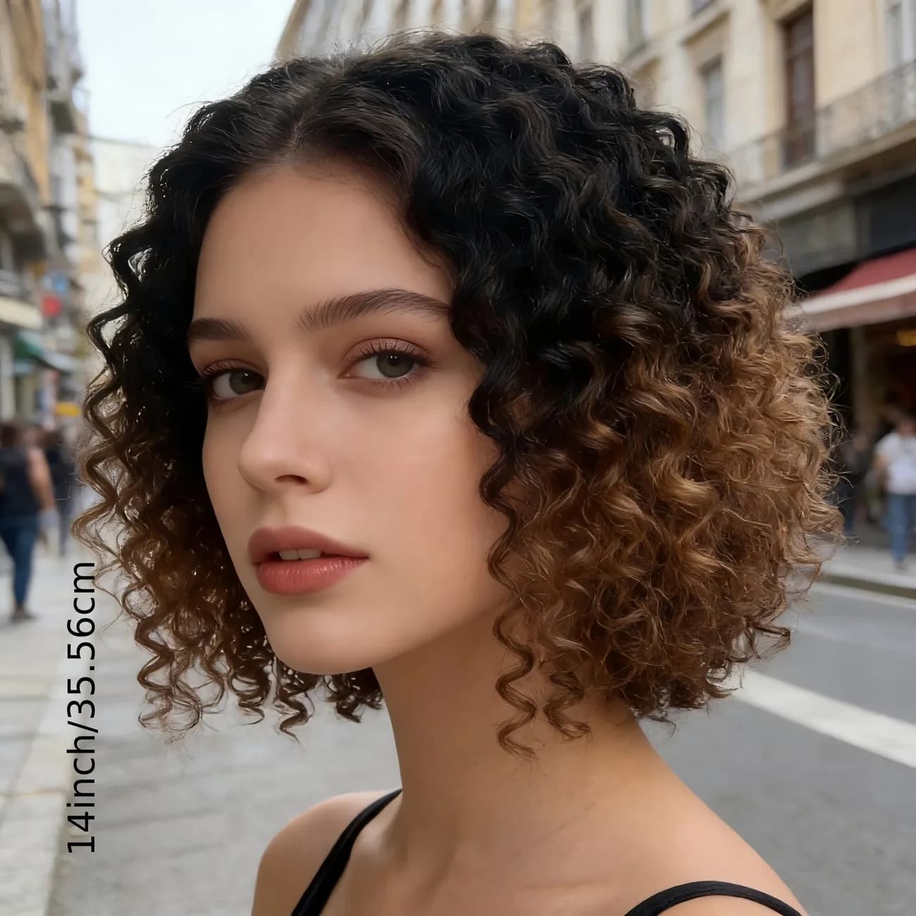 Synthetic Women's Short Curly Hair Wigs with Rod Curling Technique, Small Curls, Fake Front Lace, Synthetic Full Headpiece