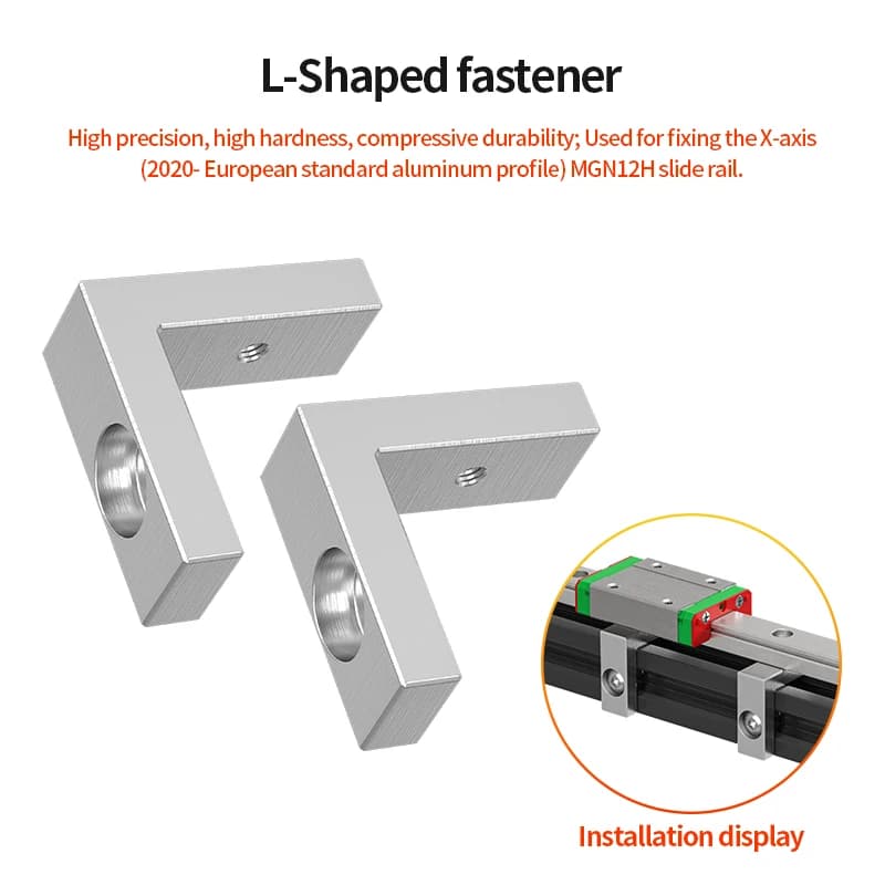 3D Printer Parts Ender3 /Cr10 X/Y Axis Upgrade Kit Linear Rails Fixed Fittings L Type
