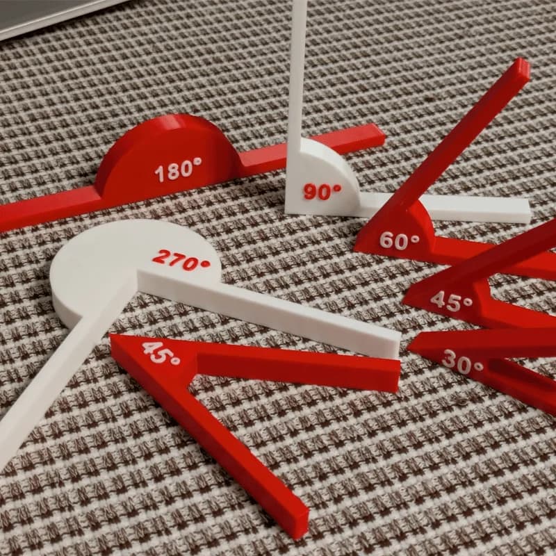 1 set teaching tools, math supplies, angle tools, geometric angle display tools, math teaching aids, learning tools