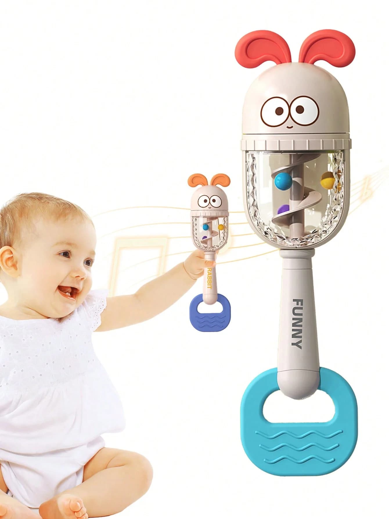 Baby Rattle Toys Teether Hand Bells Mobile Infant Stop Weep Tear Rattles Early Educational Toy for Newborn cute animals Gifts