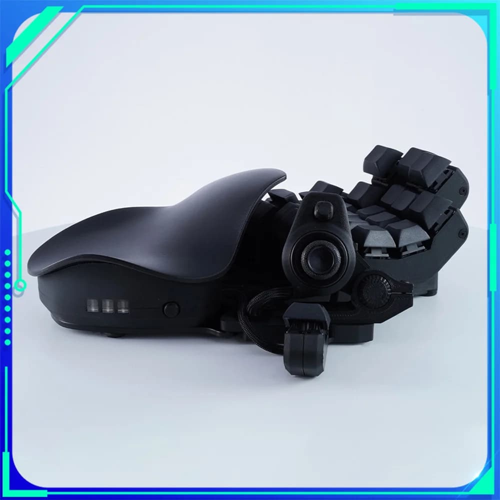 Qianren Left-Handed Gaming Keyboard Wired One-Handed WASD Joystick Ergonomics Keyboard Gaming Office Mechanical Keyboards