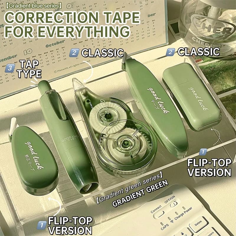5Pcs Correction Tape Creative Correction Belt White Out Cute Stationary Supplies Back to School Accessories for Girls Students