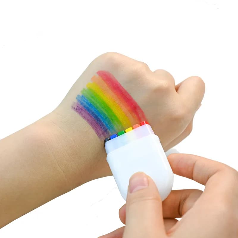 Six Color Facial Painting Body Painting Festival Creative Dressing Fan Festival Party Oil Painting