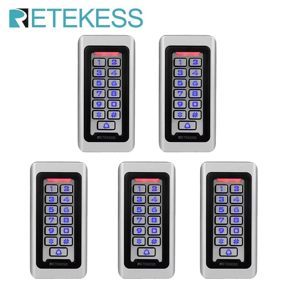 Retekess T-AC03 Door Access Control System RFID IP68 Waterproof Keypad Wiegand 26-bit With 2000 Users For Warehouse Home Office