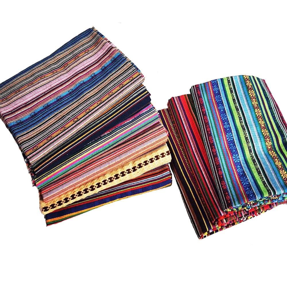 Teramila Ethnic Cotton Linen Fabric 0.5-2Yards Hotel Bar Tablecloth Pillow Sofa Cover Patchwork Curtain Decorative Textile