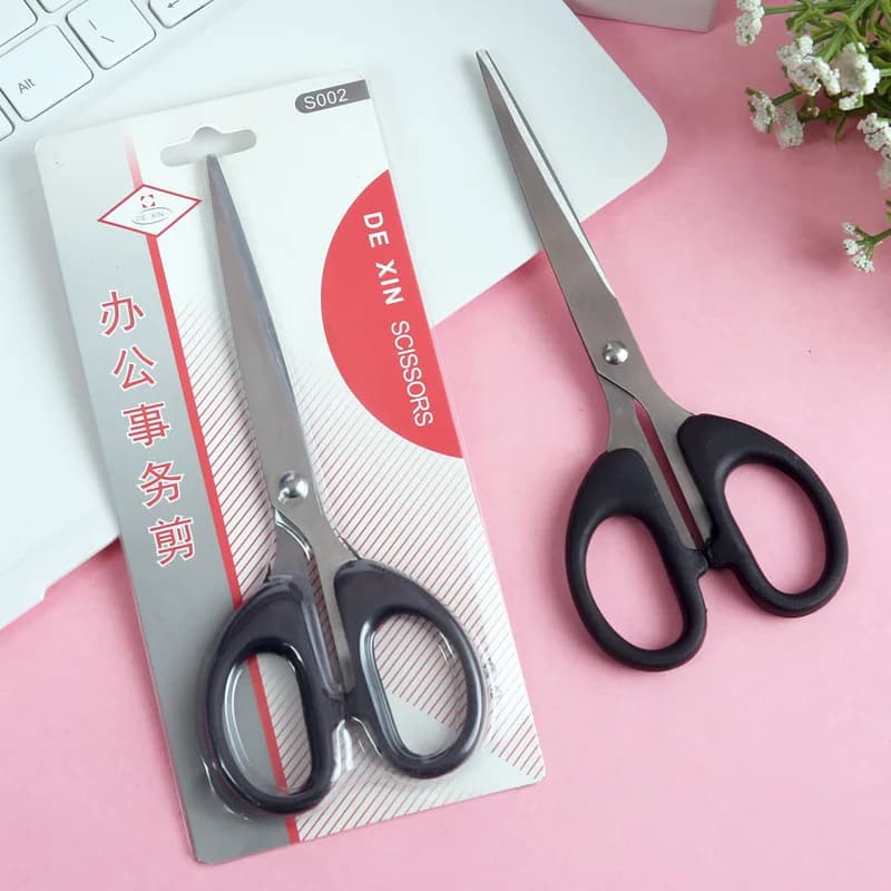 Office scissors Stainless steel small, medium and large black multi-purpose household scissors Student handmade Paper Cuttings
