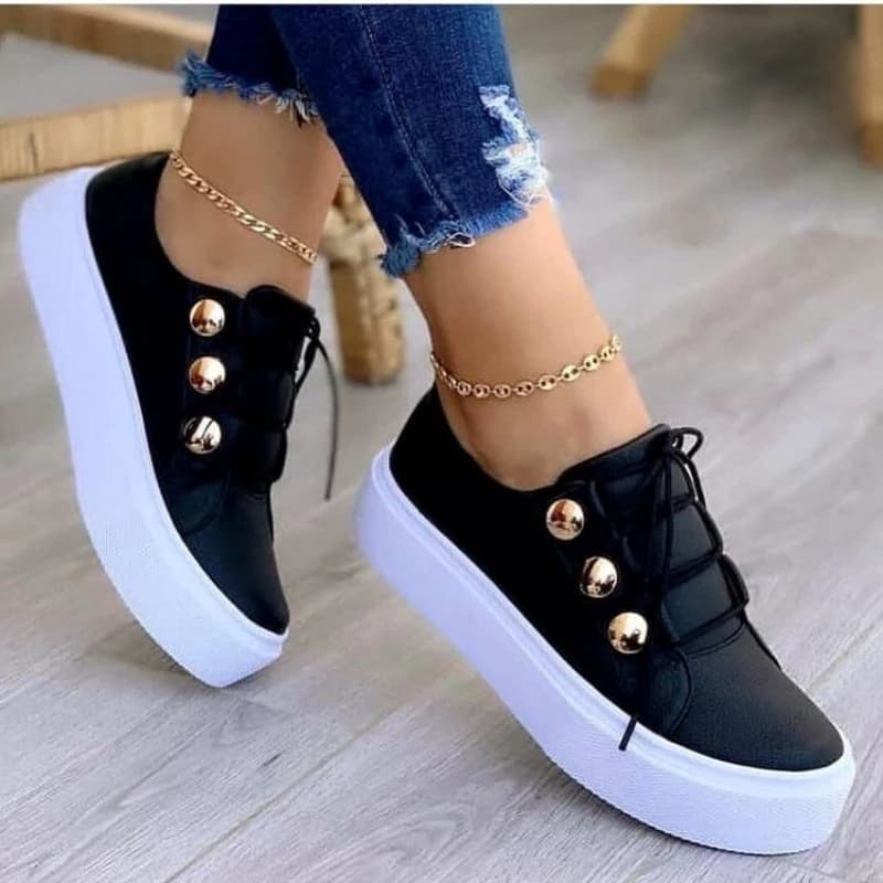 Lady Vulcanized Shoes Outdoor Women Sports Platform Shoes Female Casual Women Wedge Fashion Sneakers 2024 New