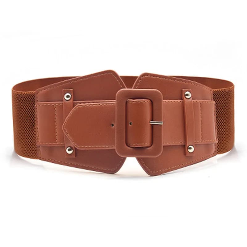 New Women Wide Belt For Dresses Elastic Belts Female Waist Strap Fashion Dress Waistband Decorative Accessory Personality Belt