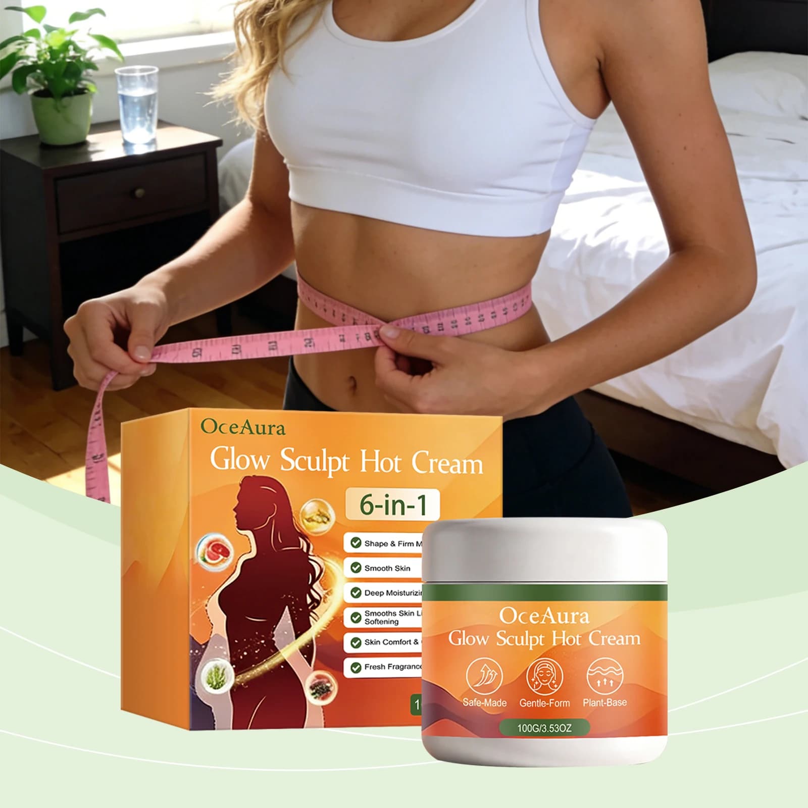 Body Care Gel, Gently Moisturizes Body Skin, Showcases Body Contours, Delicate Skin Texture Gel