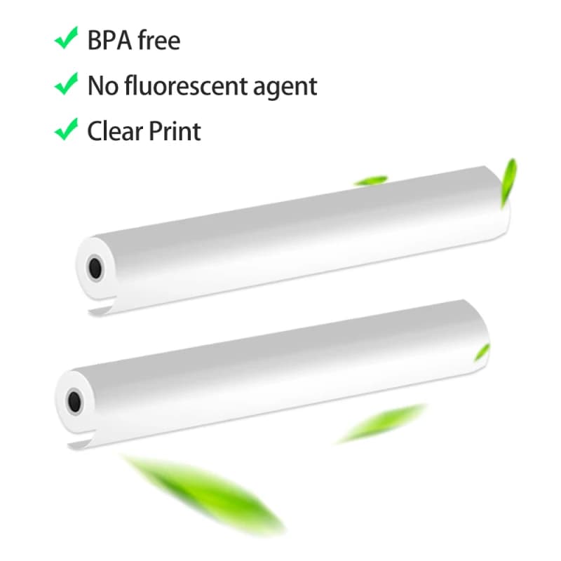 1 Roll/ 5 Roll/ 10 Roll A4 Thermal Paper for Portable Thermal Printer BPF Free Material Safe High Quality Printing Paper Roll