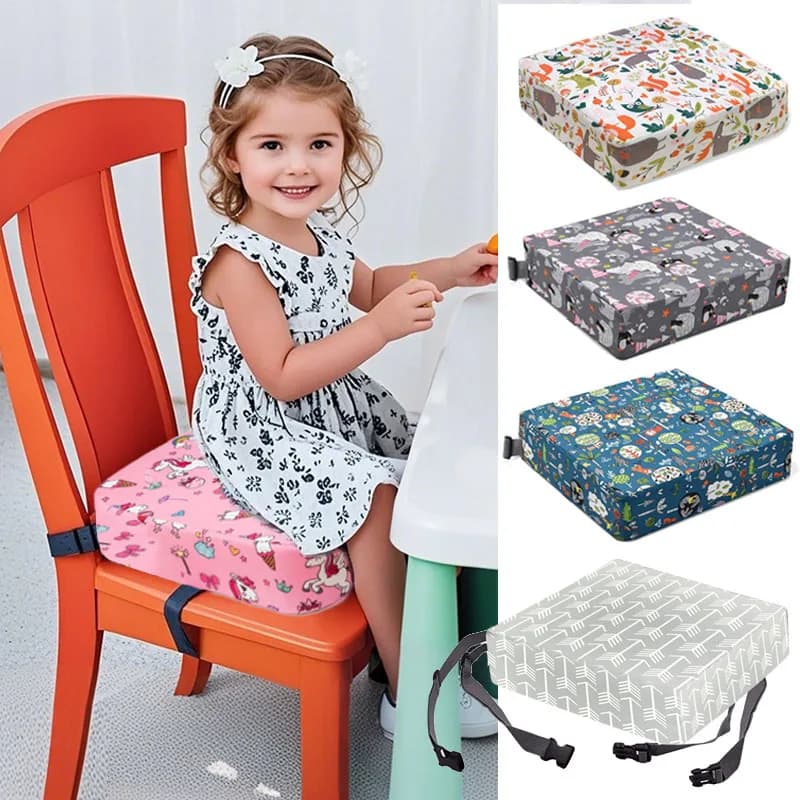 Baby Chair Cushion Adjustable Seat Children Seating Kids Booster Seats Baby Dining Heightening Insole Removable Safety Cushions