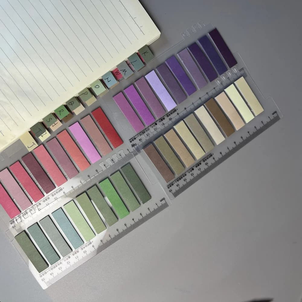 200 Sheets Morandi Ins Style Paper Sticky Notes High End Index Tabs Adhesive Memo Pads Sticky Note Pads Office School Stationery