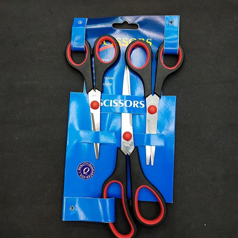 3pcs Stainless Steel Scissors Student Stationery Scissor Household Multifu Office School Tailor Scissors DIY Hand Crafts Cutting