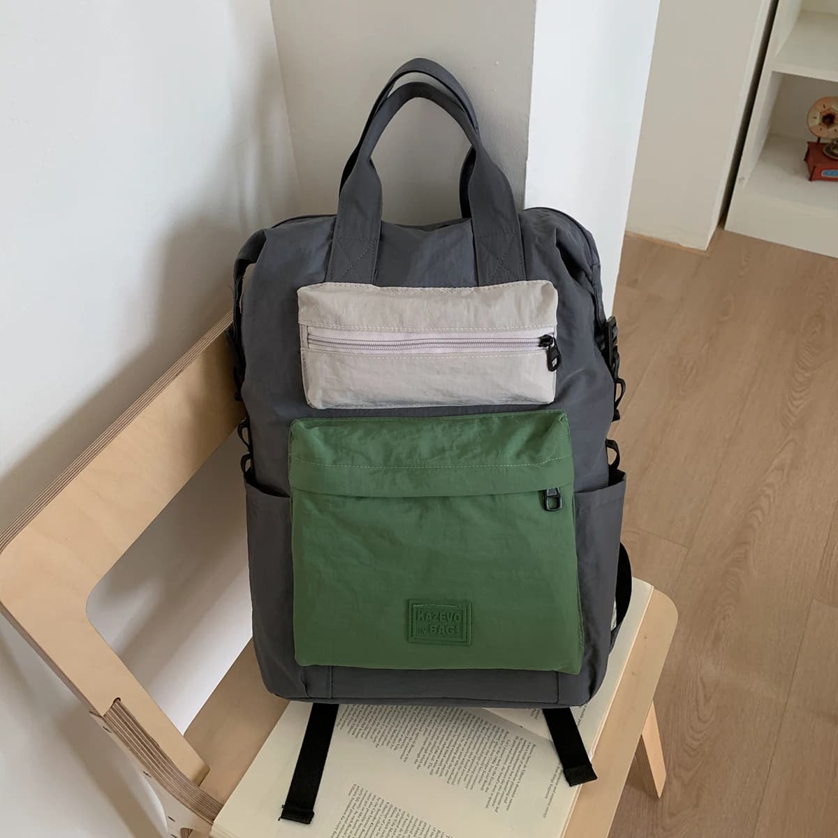 Backpack for Men, Laptop Bag, Canvas, High-End Feel, School Bag, College Student Travel, Large Capacity Travel Backpack, Sports Tote, Carry-On for International Travel