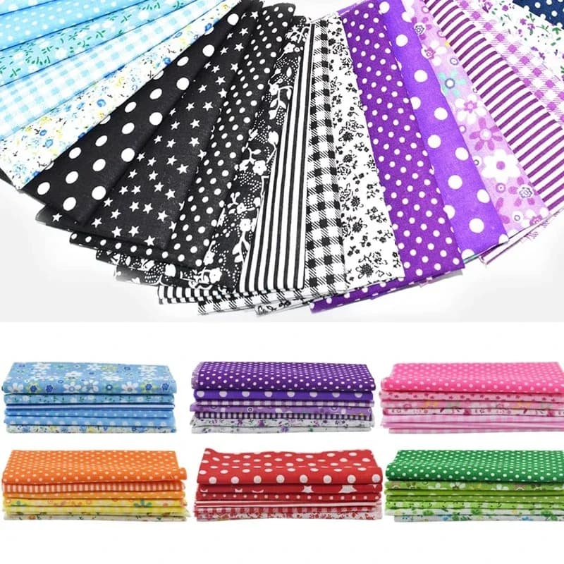 7 Pcs/Set 50x50cm Sewing Cloth Telas Patchwork Quilt Fabrics Handmade Cotton Tissues Fabric For Needlework