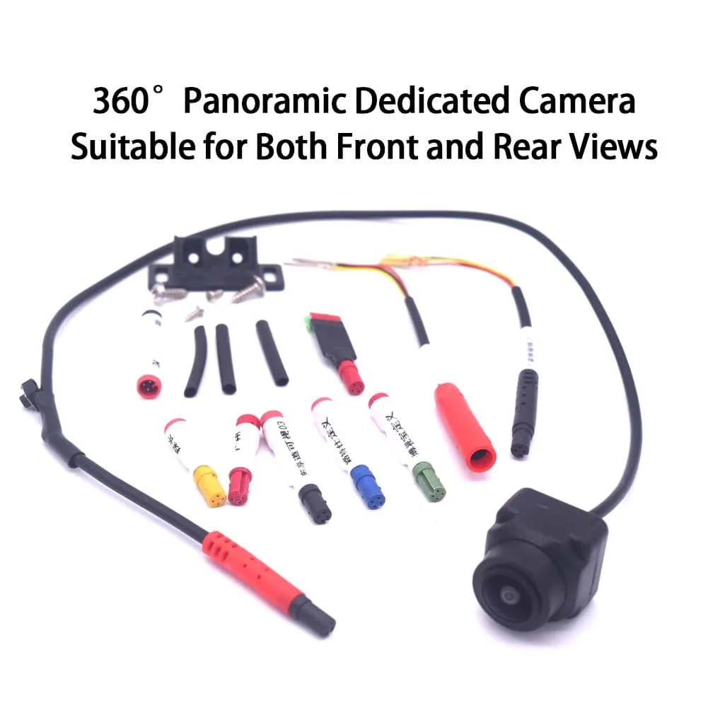 CVBS/720/1080P 360° Panoramic Car Camera Suitable Android , Wide-angle Universal Panoramic High-definition Night Vision Camera