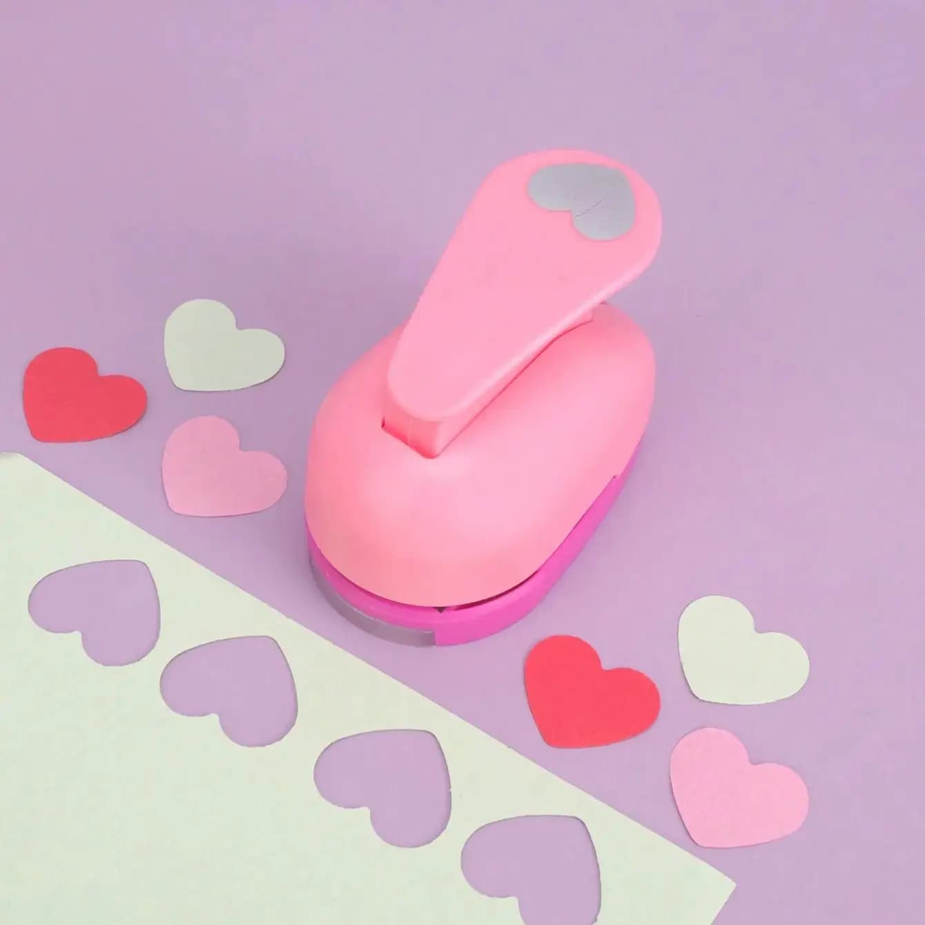 Heart Hole Puncher, DIY Paper Punch for Scrapbooking Supplies, Manual Craft Tool for Card Making, Gift Kids Handmade