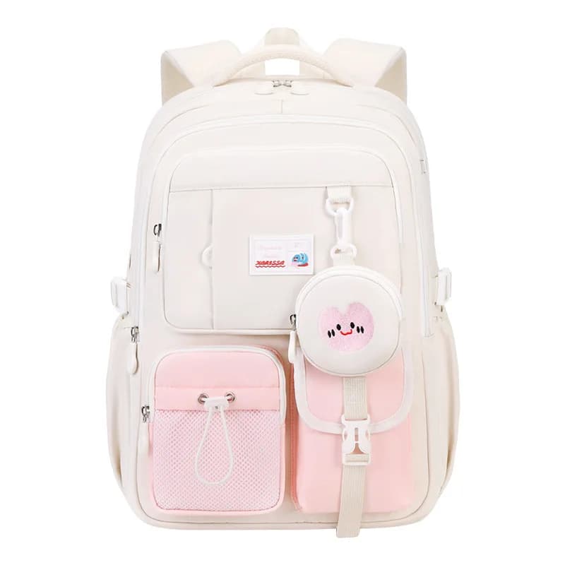 Schoolbags with purse Junior High School Girls Niche Ins Style Backpacks 2025 New Primary Nylon waterproof School Bags mochilas