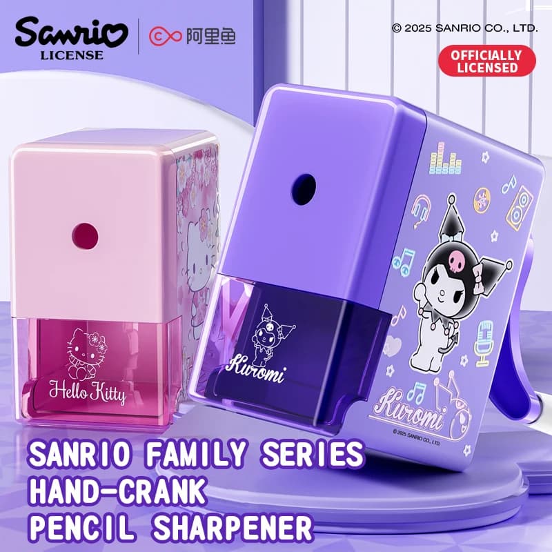 Sanrio Pencil Sharpener Fast Sharpening Easy to Use for Kids Students School Office Stationery Cute Anime Merch Kawaii Gift