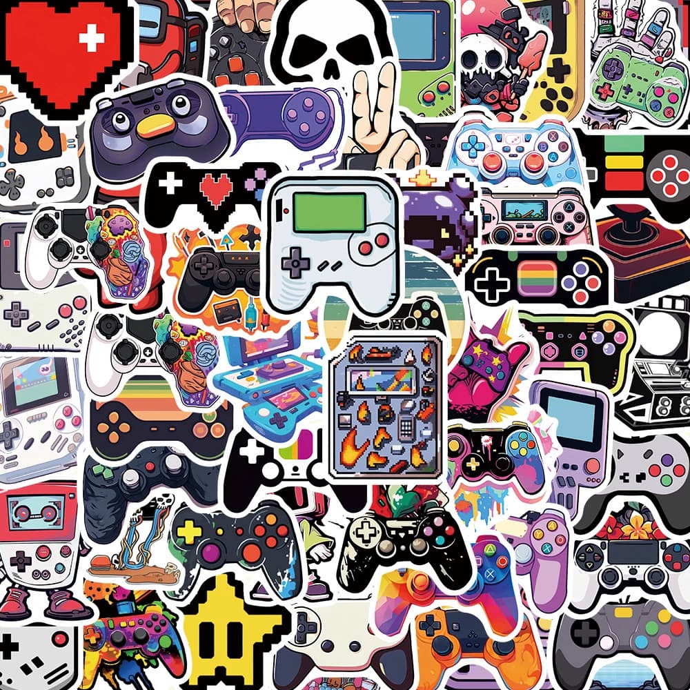 10/30/57pcs Cool Cartoon Video Game Stickers Vintage Funny DIY Sticker Graffiti Phone Case Bike Car Fun Classic Kid Sticker Toy