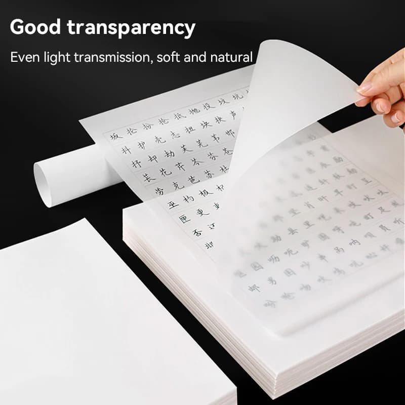 50Sheets A4/A5 Tracing Paper Writing Copying Drawing Scrapbook Calligraphy Paper Translucent Clear Tracing Paper Crafts Supplies