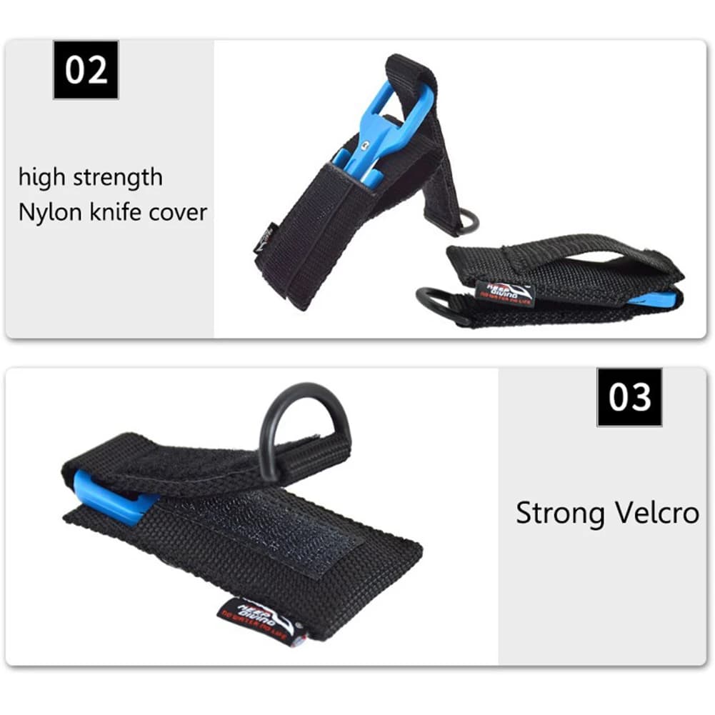 Nylon Spearfishing Secant Equipment Safety Set Diving Cutter Line Emergency Portable Wear-resistant Outdoor Accessories
