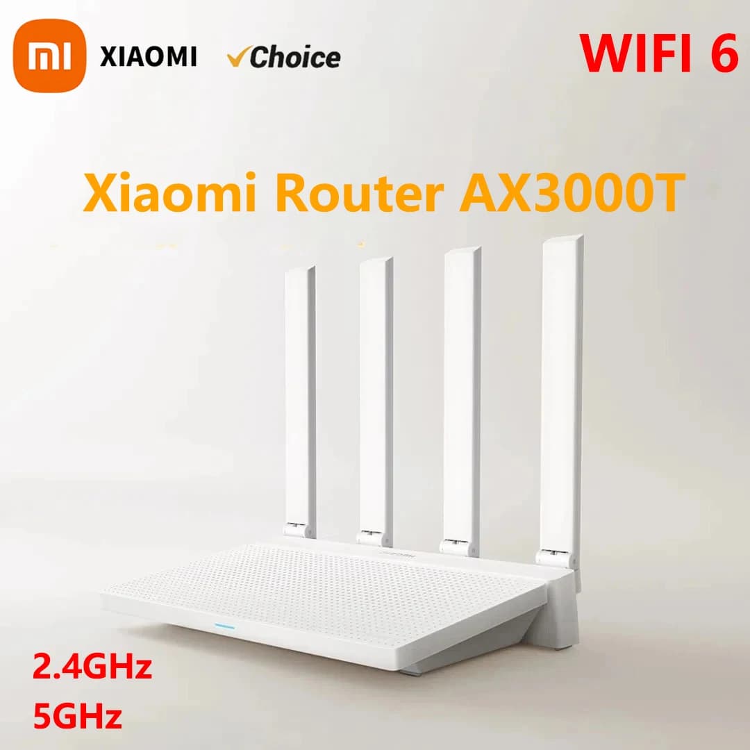 Original Xiaomi Router AX3000T IPTV Mesh Networking Gigabit Ethernet Ports Gaming Accelerator Repeater Modem Signal Amplifier-CN