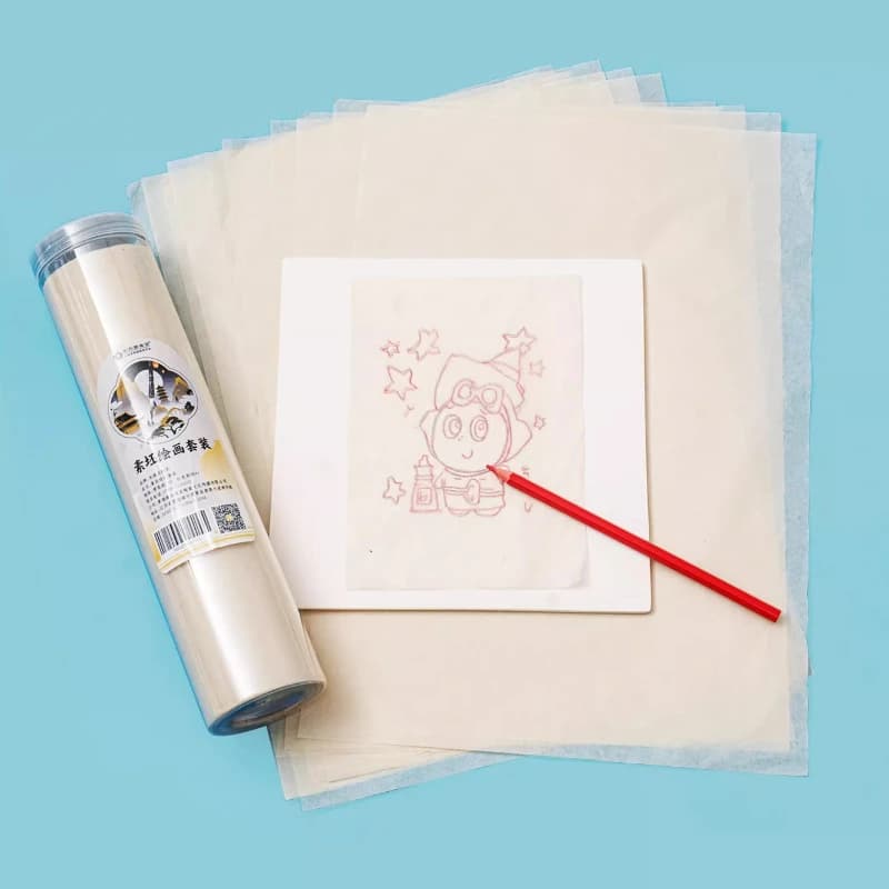 Ceramic Blank Painting Paper Pencil Set Transfer Paper Transparent Copy Rubbing Painting Tracing Paper Pottery Tools
