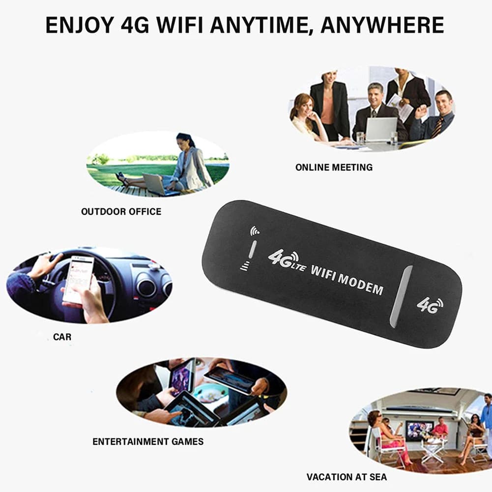 150Mbps 4G LTE Modem Dongle Mobile Wifi Router Home USB Wi-Fi Hotspot Routers For Laptops Notebooks UMPCs MID Devices