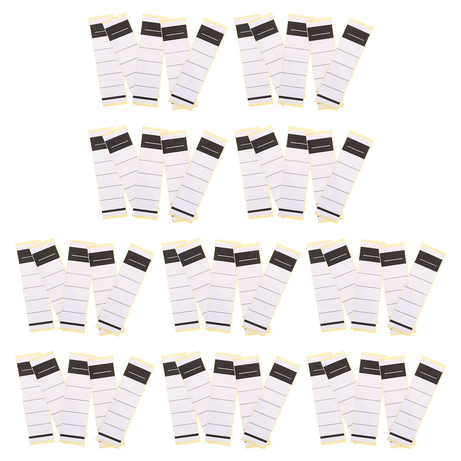 50 Pcs Self Adhesive Binder Labels for Office Organization Index Spine Tabs Removable File Chart Stickers for Business Printing