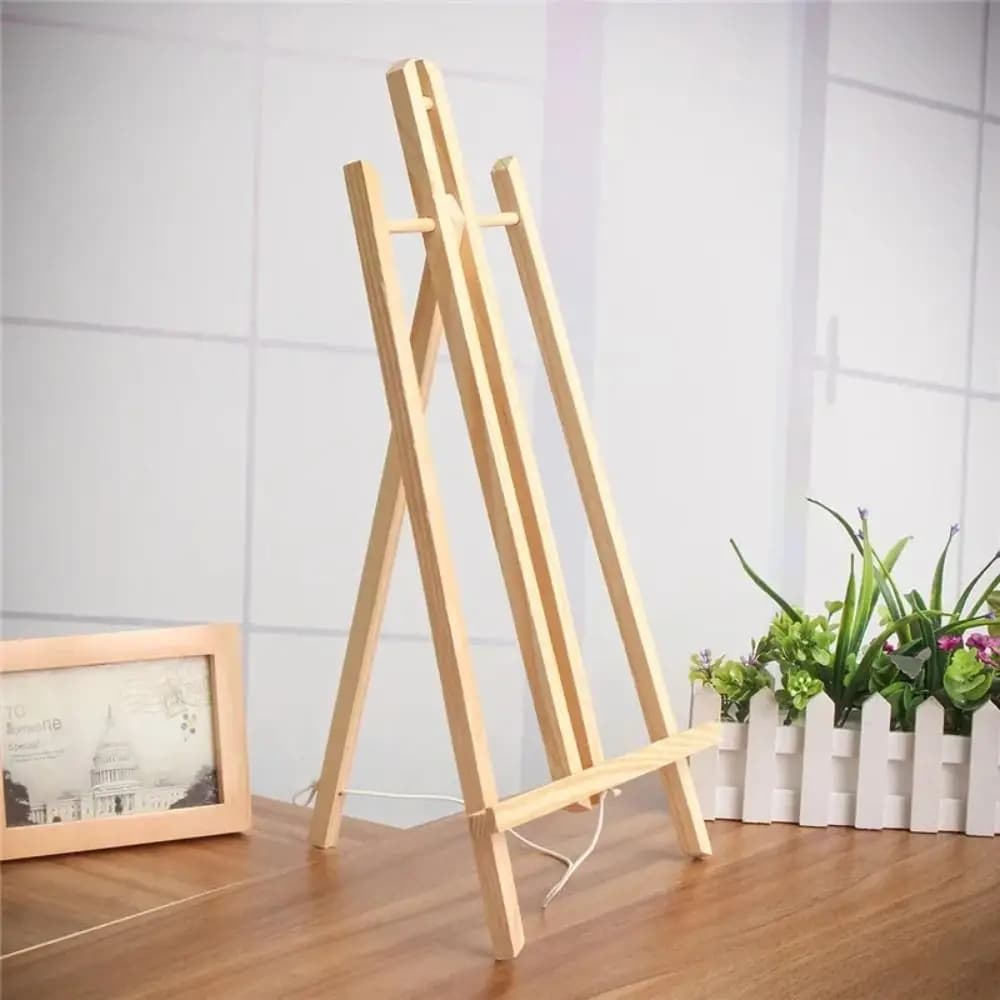 30cm/40cm/50cm Foldable Tabletop Easel Lightweight Adjustable Wood Drawing Easel Art Supply Portable Painting Display Holder