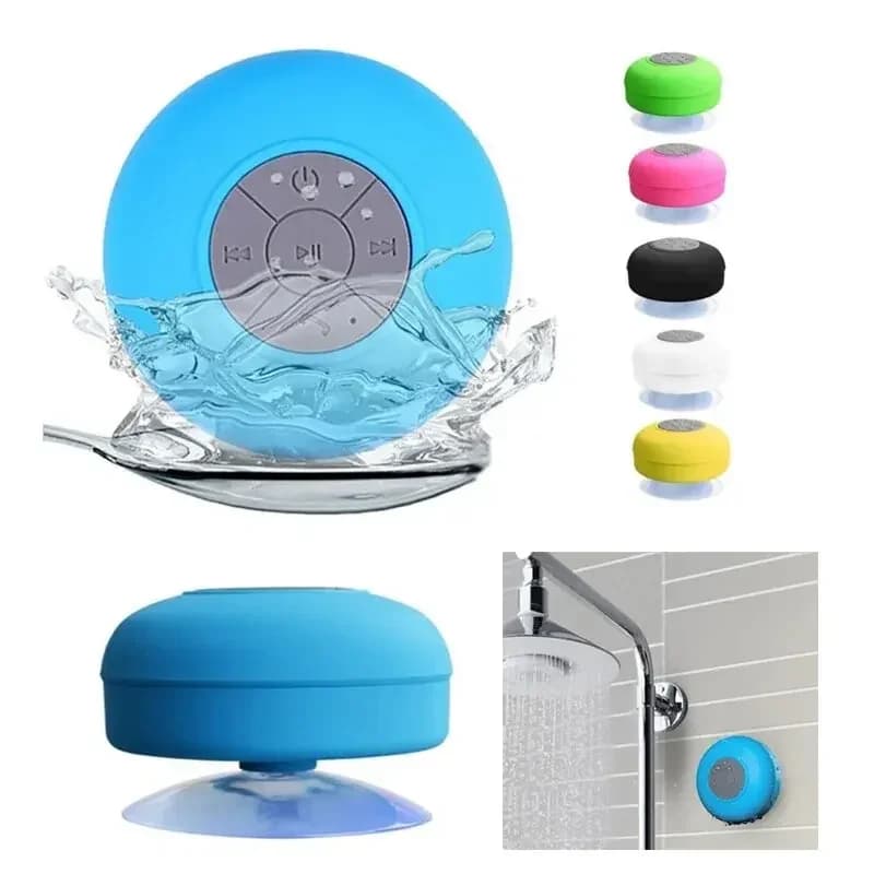 Portable Wireless Bluetooth Speaker Audio Waterproof Easy-Access Control Buttons Music Player for Office Car Home Shower Speaker