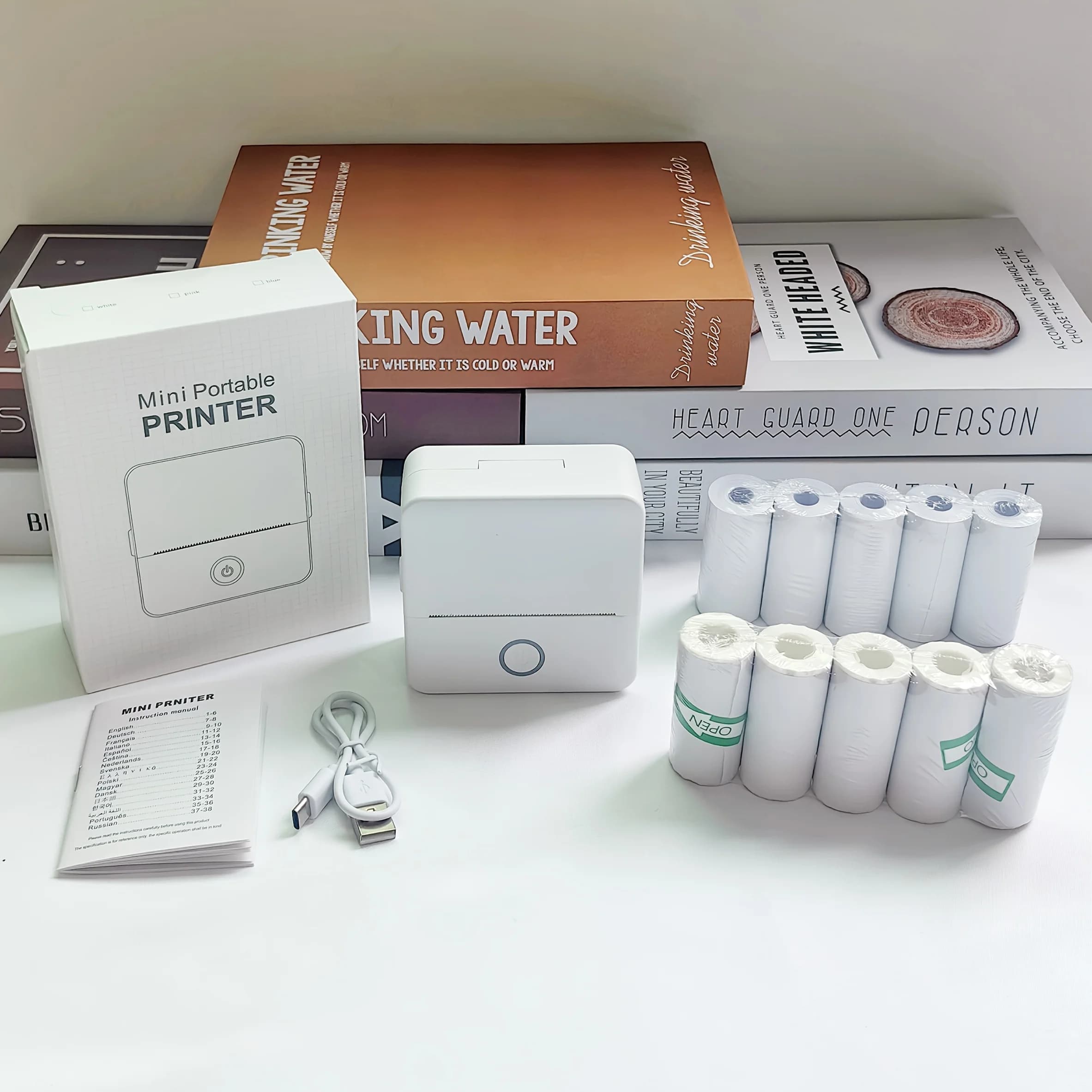 X6 Multifunctional Mini Portable Printer with Thermal Wireless Connection for Printing Work Sheets, Labels, Photos and Texts