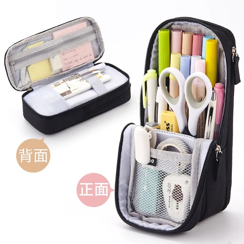 Large Capacity Pencil Case Stationery School Supplies Pencil Cases Pouch Office Desk Storage Bag Students Kids Pen Case Bags Bo