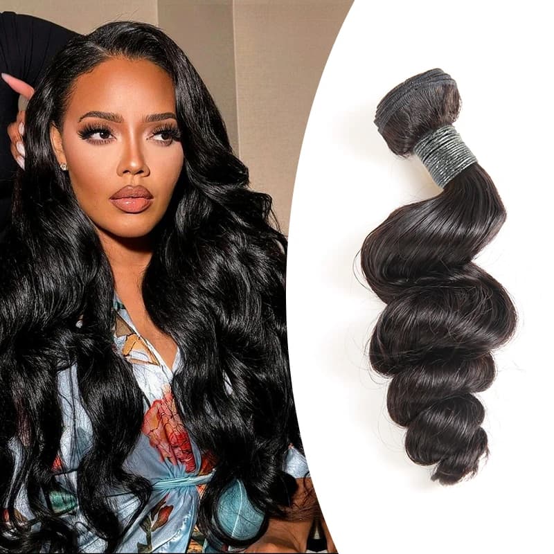 Human Hair Weaves for Women Addbeauty Loose Wave Virgin Human Hair Bundles 100% Unproccessed Raw Virgin Hair Extension Natural