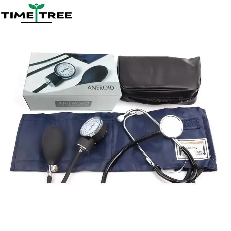 Blood pressure monitor - upper arm blood pressure gauge, household-style manual with zipper bag blood pressure stethoscope