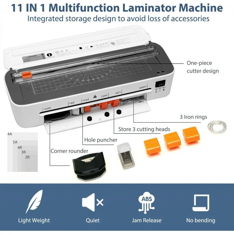 Multifunctional kitA4Lamination machine for photo documents, dual-use for both hot and cold lamination