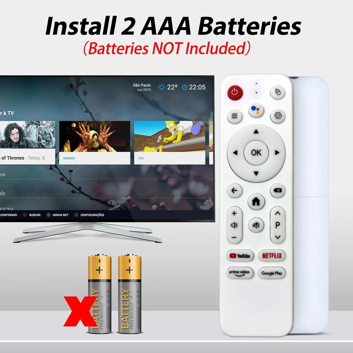 New IR Remote Control for H313 TV Stick,for Android 14.0 Streaming Stick TV Box Without Voice