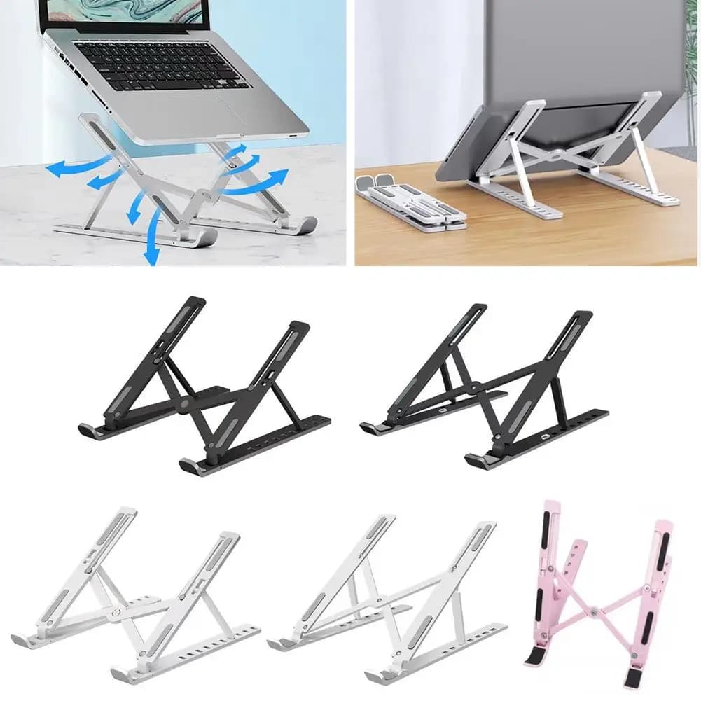 Portable Laptop Stand Aluminum Notebook Support Computer Bracket For Universal Pc Holder Accessories Foldable Lap Top Base