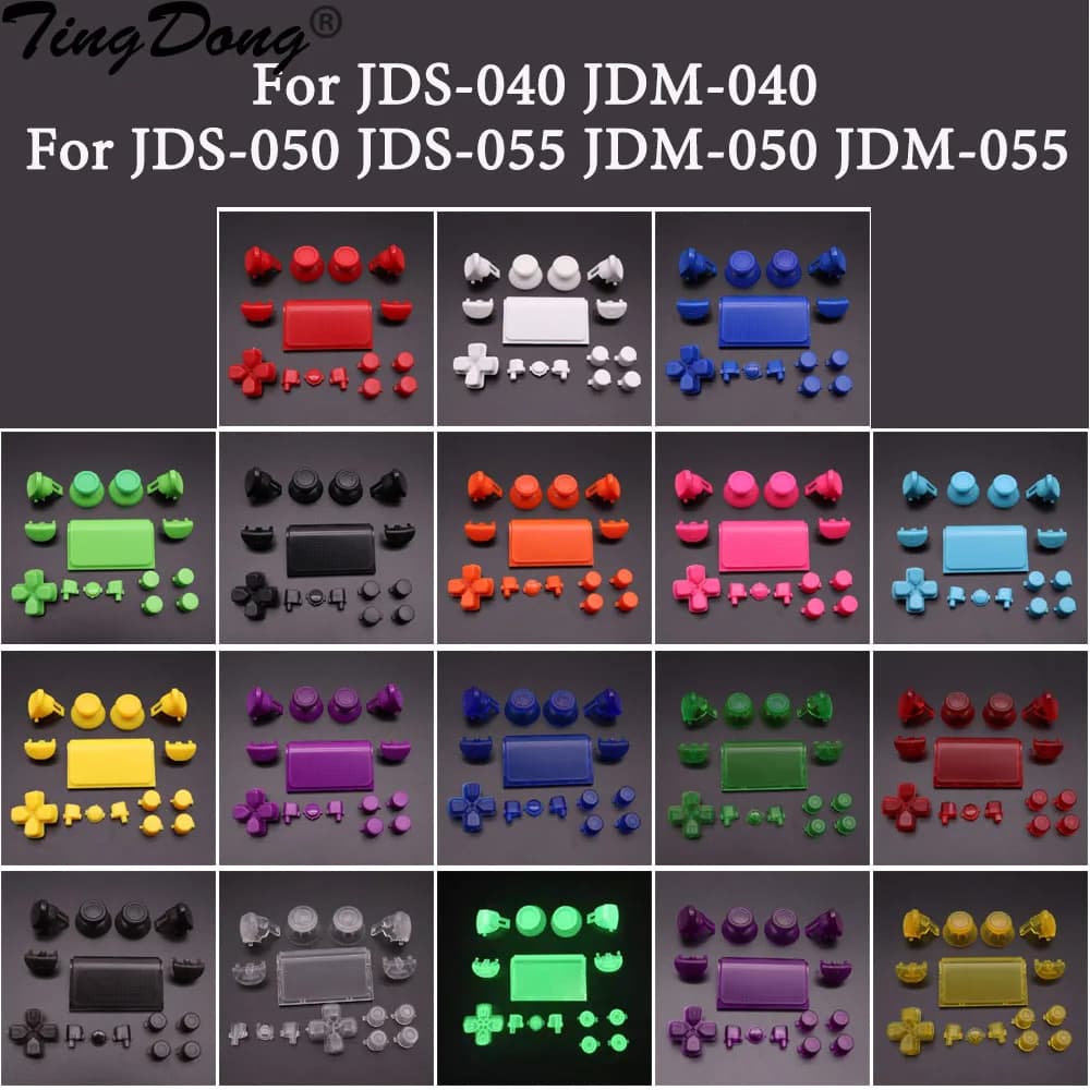 Full Set Joysticks D-pad R1 L1 R2 L2 Direction Key AB XY Buttons For PS4 Pro JDS 040 050 055 JDM 040 050 055 Controllers