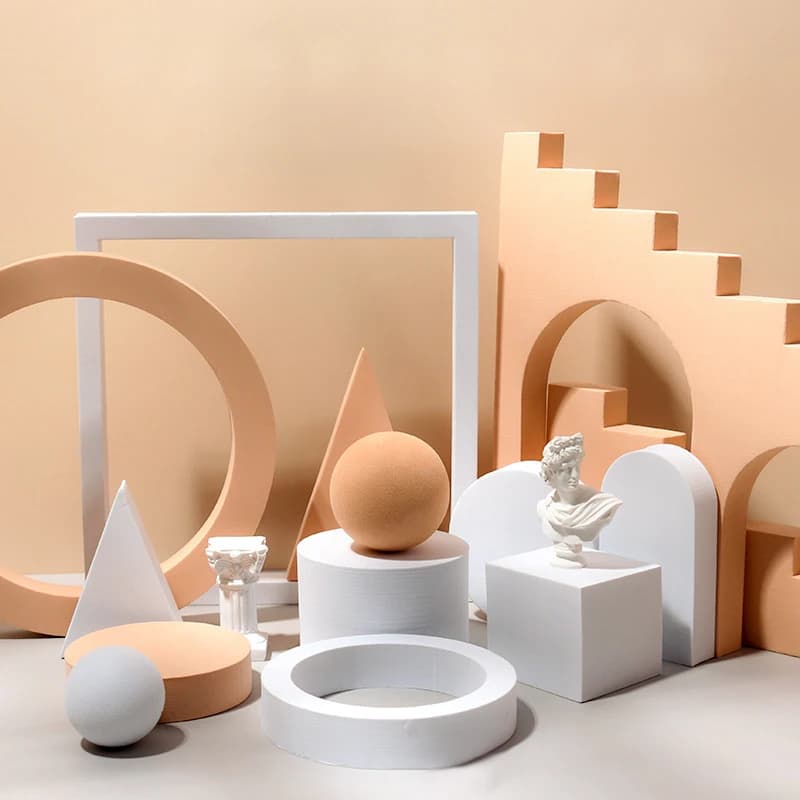 Photo Studio Photography Accessories White 3D Ornaments Jewelry Cosmetics Posing Background Props product shooting Cosmetic