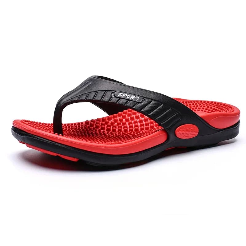 Massage Flip Flops for Men Summer Breathable Beach Shoes Sandals Men Luxury Flip Flops Breathable Men's Slippers