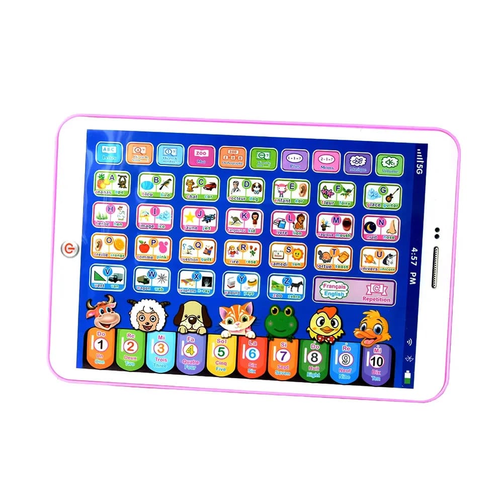 Arabic French English Reading Machine Word Learning Machine Tablet Toys Pad Laptop Pad Learning Educational Toys for Kids Gift