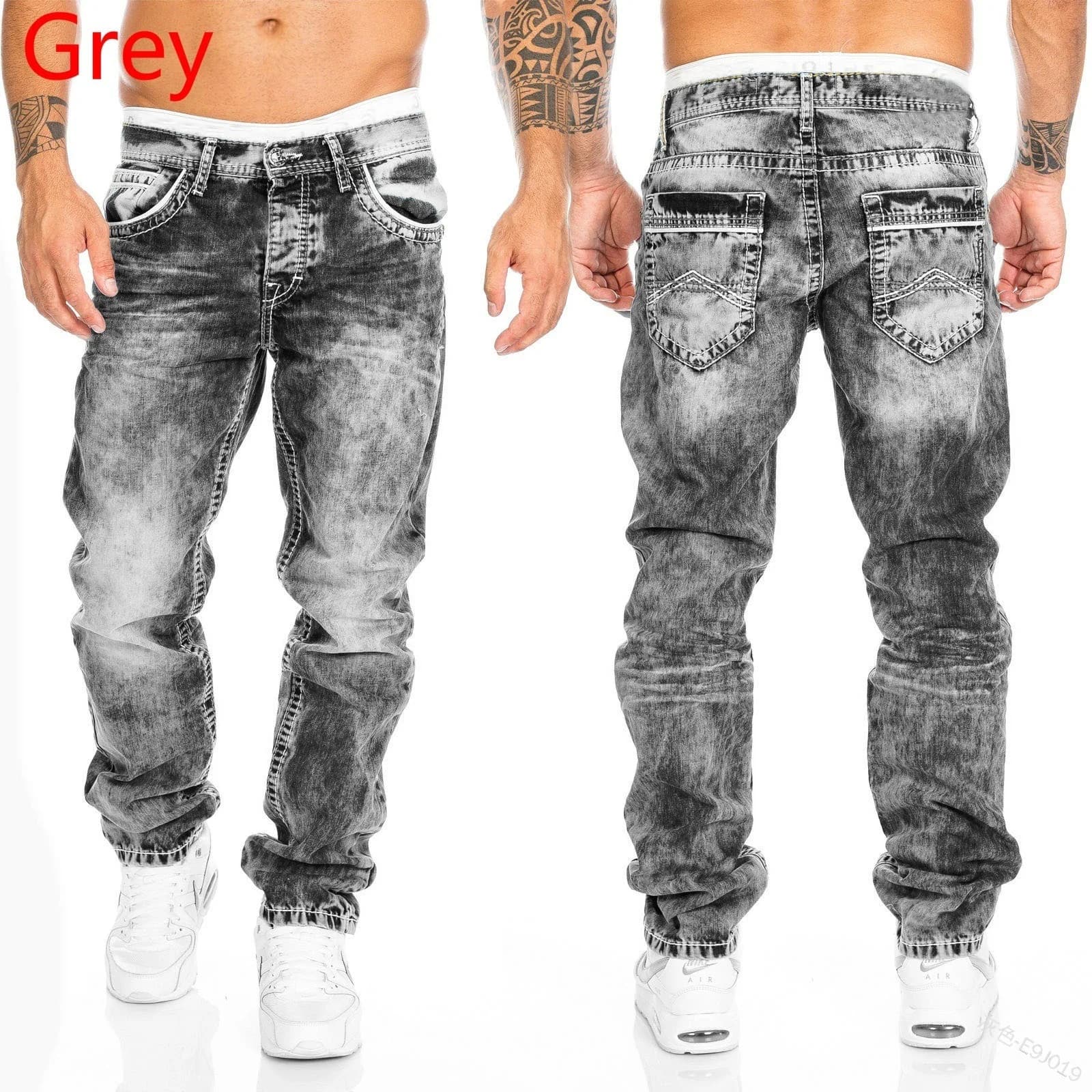 Men's Straight-Leg Stretch Jeans in a Slim Casual Fit